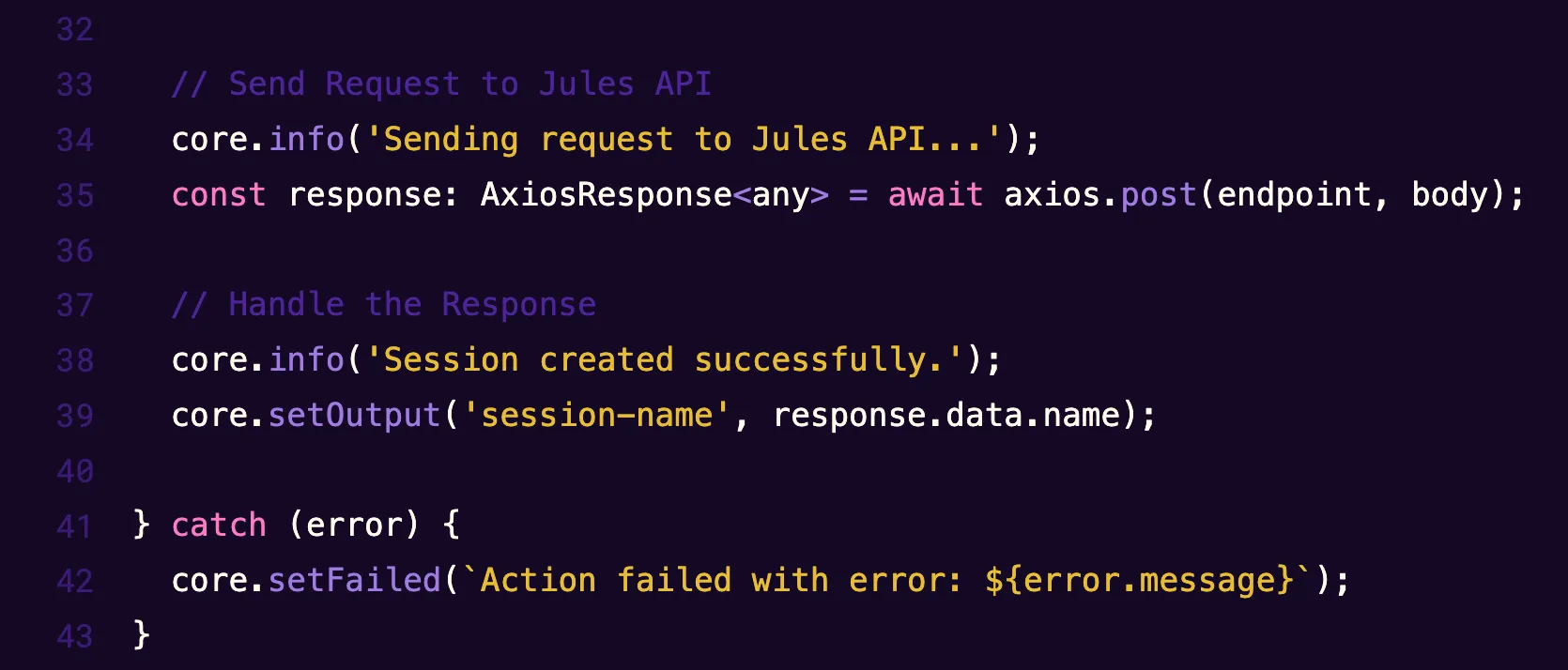 API